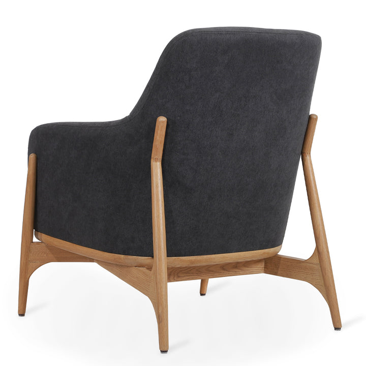 Syva - Lounge Chair with Black Fabric
