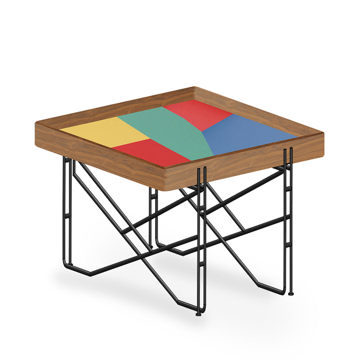 Saarang Teakwood Square Side Table