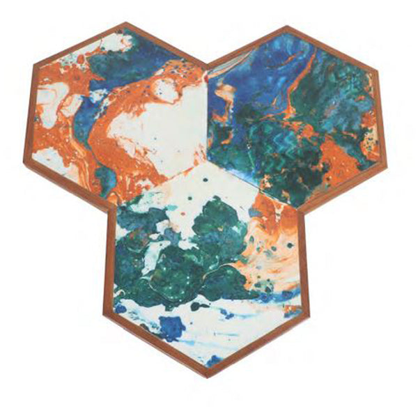 Toi - Metal Side Table with Multicolor - Alankaram