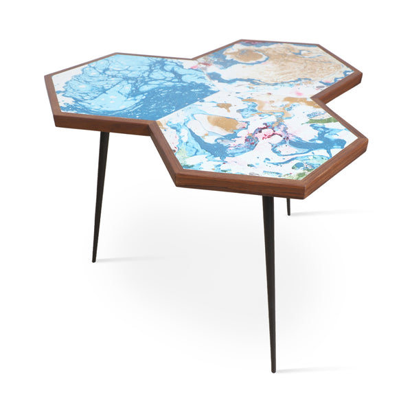 Toi - Metal Side Table with Multicolor - Alankaram