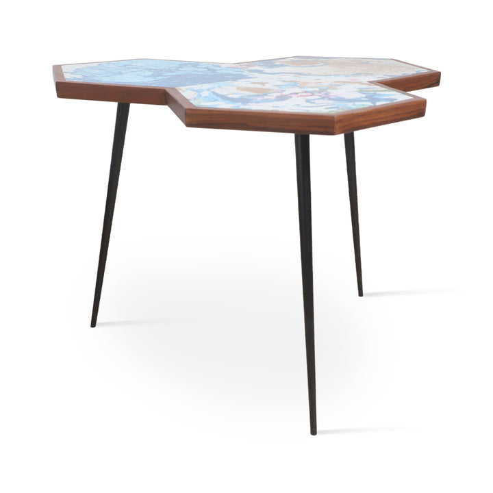 Toi - Metal Side Table with Multicolor - Alankaram