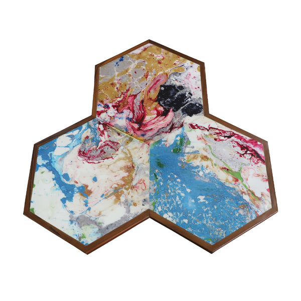 Toi - Metal Side Table with Multicolor - Alankaram