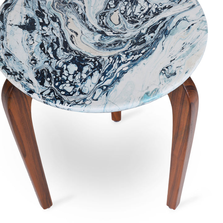 Toha - Side Table with Artwork