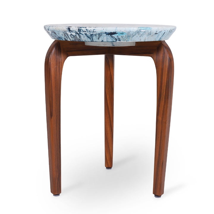 Toha - Side Table with Artwork