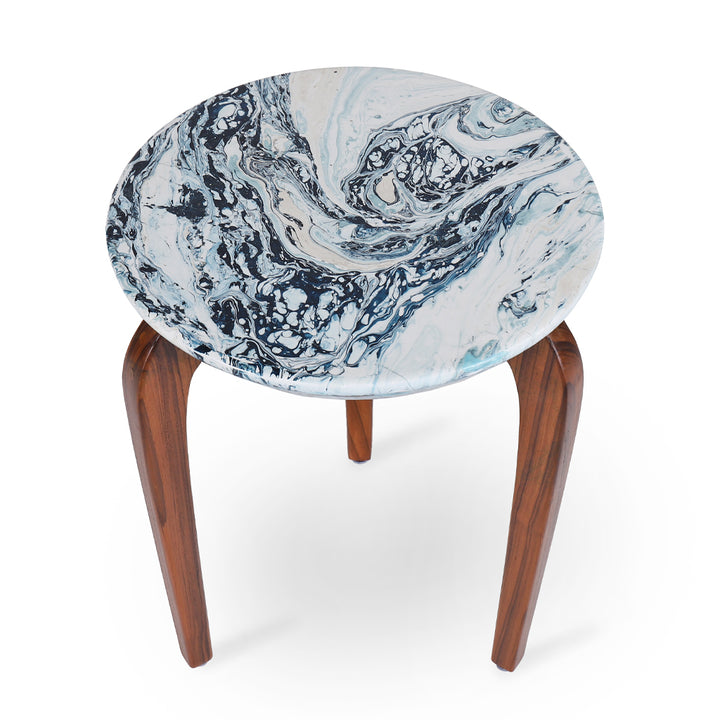 Toha - Side Table with Artwork