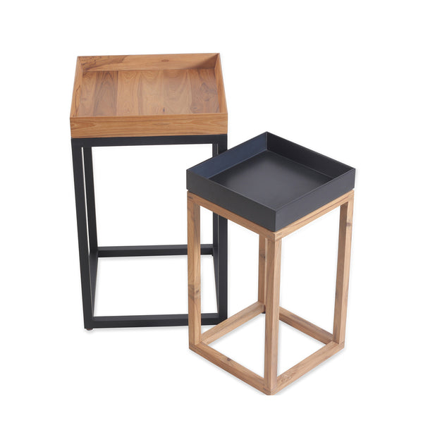 Trei – Solidwood Table with Teakwood Top - Alankaram