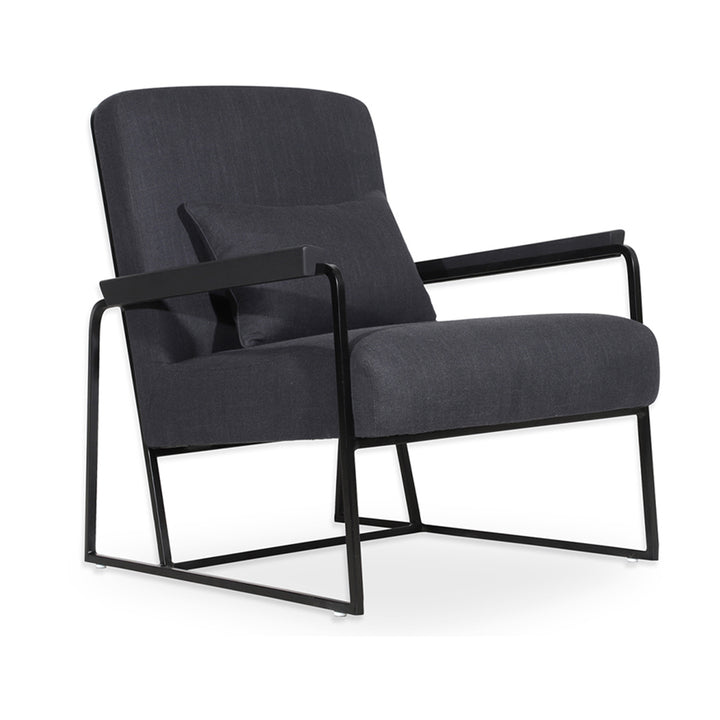 Tubli - Lounge Chair with Black Fabric