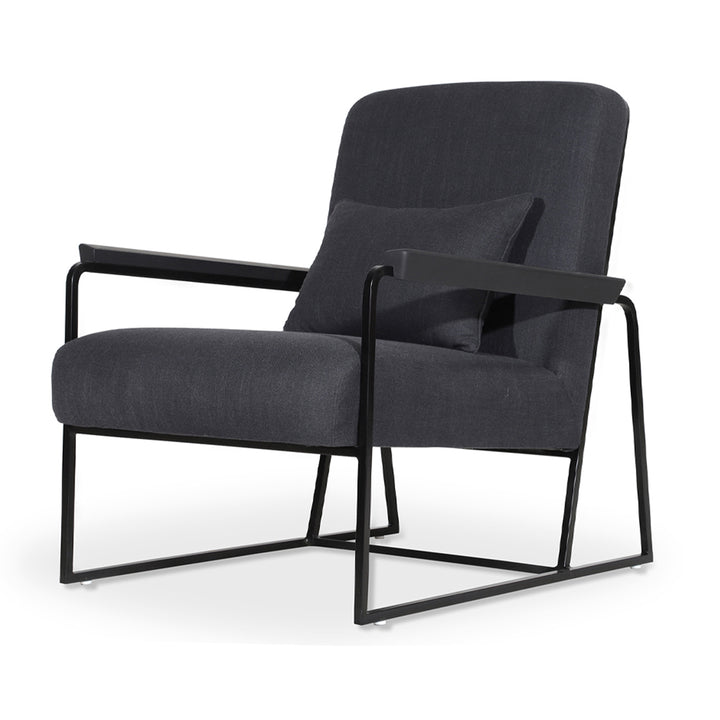 Tubli - Lounge Chair with Black Fabric