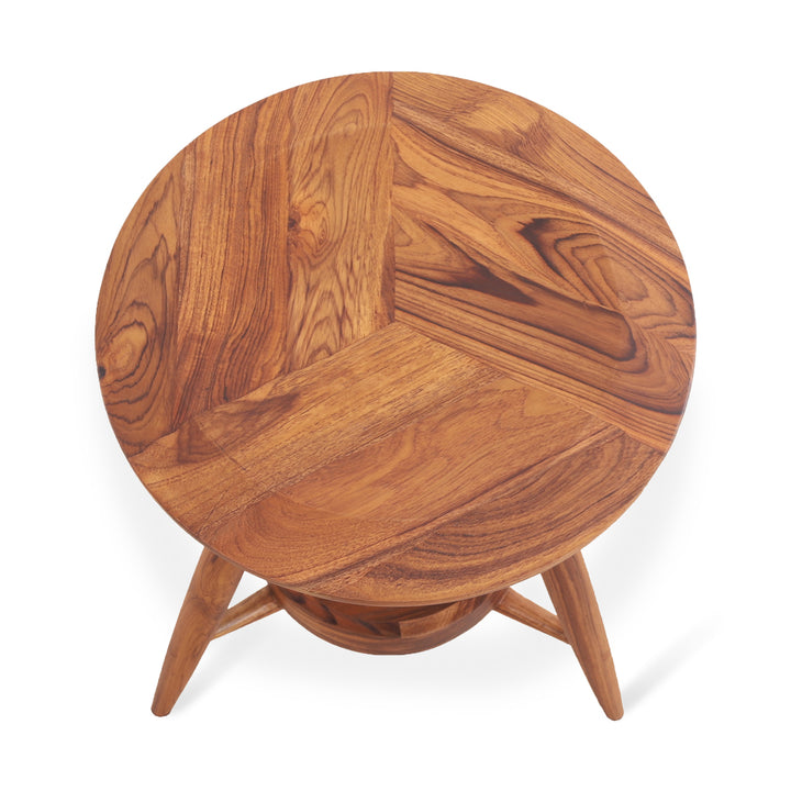 Tulita – Teakwood Stool / Side Table - Alankaram