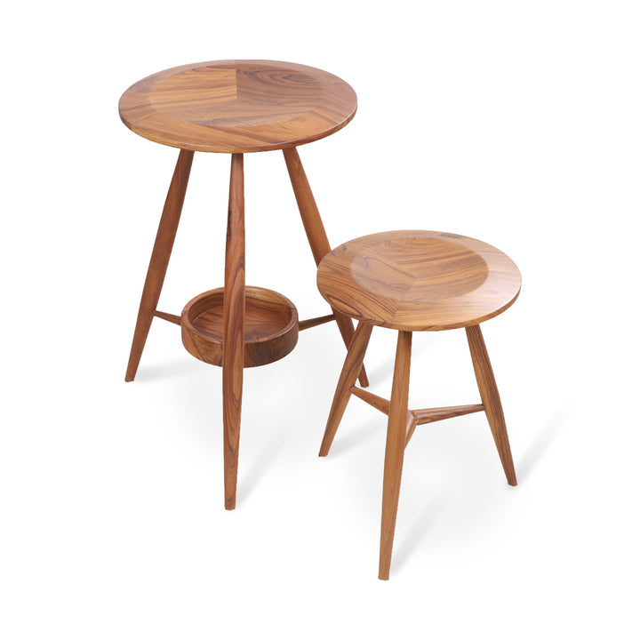 Tulita – Teakwood Stool / Side Table - Alankaram