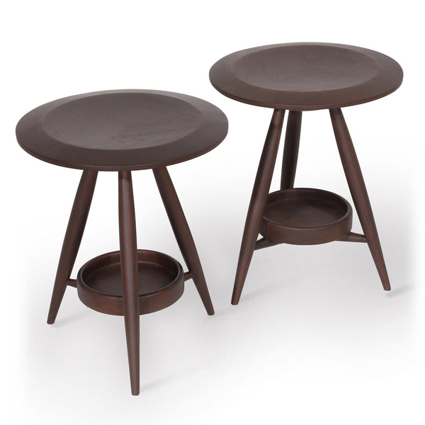 Tulita – Solidwood Stool with Walnut Stain - Alankaram