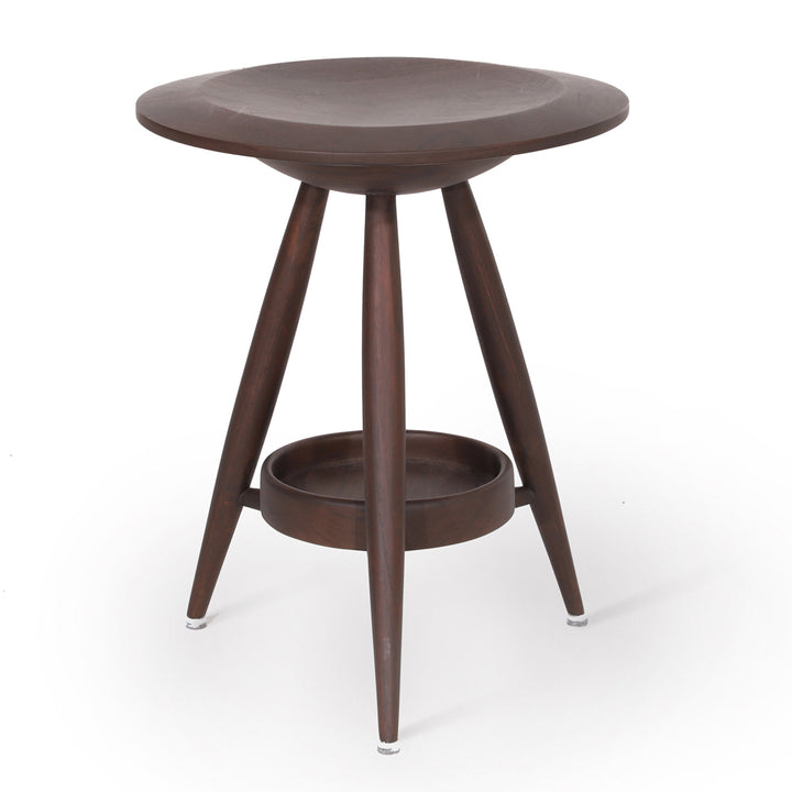 Tulita – Solidwood Stool with Walnut Stain - Alankaram