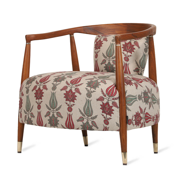 Uru - Lounge Chair With Brass Capping