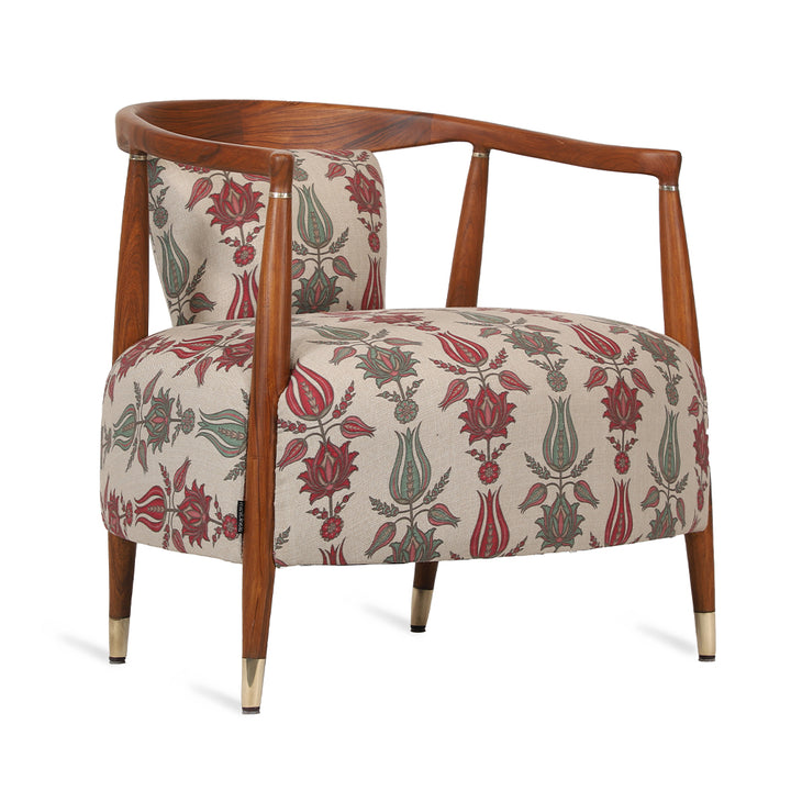 Uru - Lounge Chair With Brass Capping