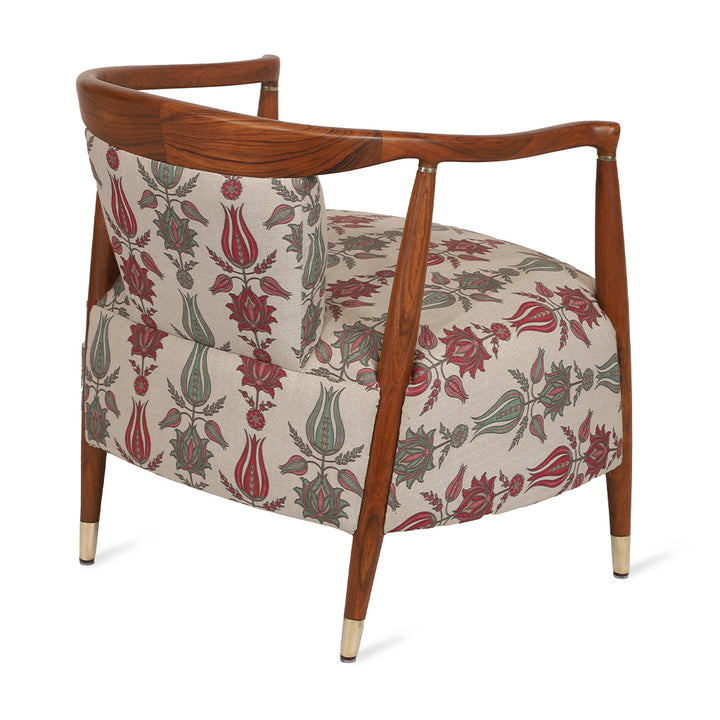 Uru - Lounge Chair With Brass Capping