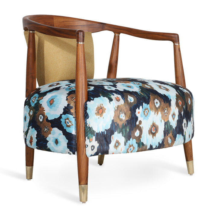 Uru - Lounge Chair With Brass Capping