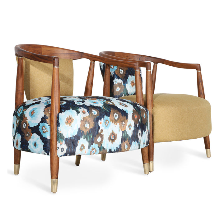 Uru - Lounge Chair With Brass Capping