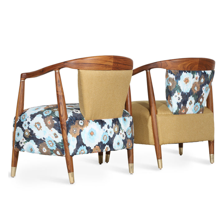 Uru - Lounge Chair With Brass Capping