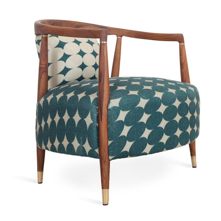 Uru - Lounge Chair With Brass Capping