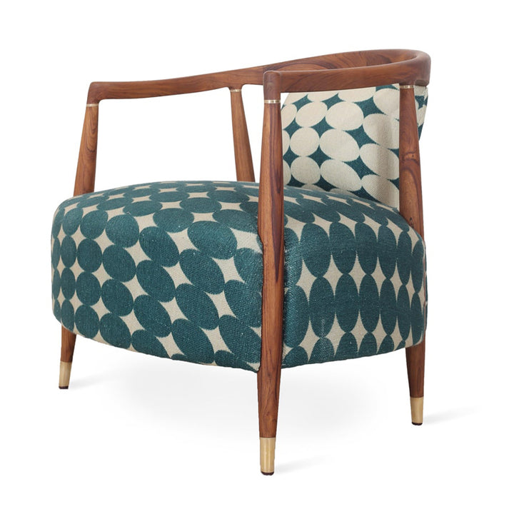 Uru - Lounge Chair With Brass Capping