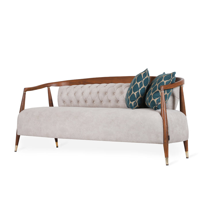 Uru - Three Seater sofa With Brass Capping