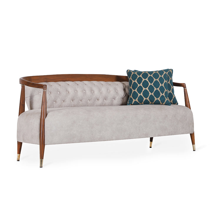 Uru - Three Seater sofa With Brass Capping