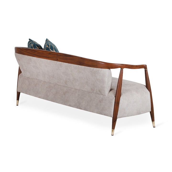 Uru - Three Seater sofa With Brass Capping