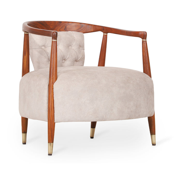 Uru - Lounge Chair With Brass Capping