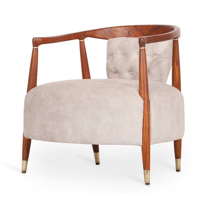 Uru - Lounge Chair With Brass Capping