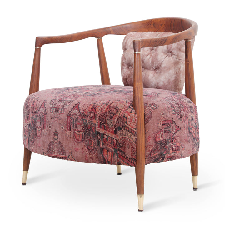 Uru - Lounge Chair With Brass Capping