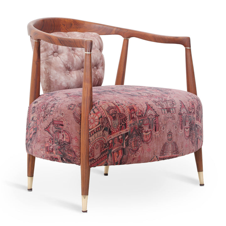 Uru - Lounge Chair With Brass Capping