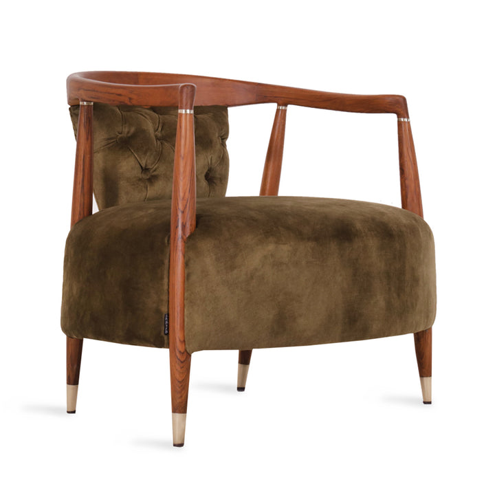 Uru - Lounge Chair With Brass Capping