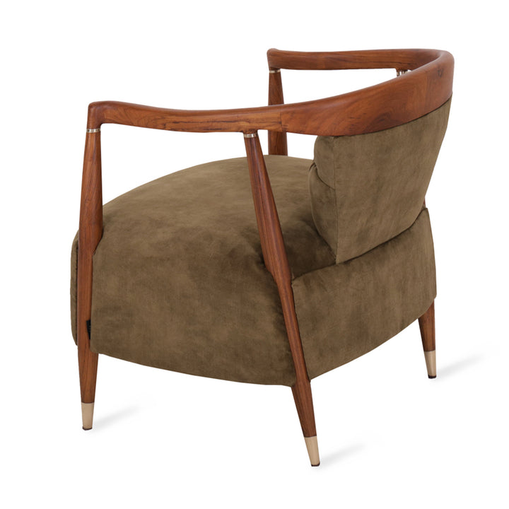 Uru - Lounge Chair With Brass Capping