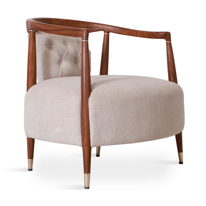 Uru - Lounge Chair With Brass Capping