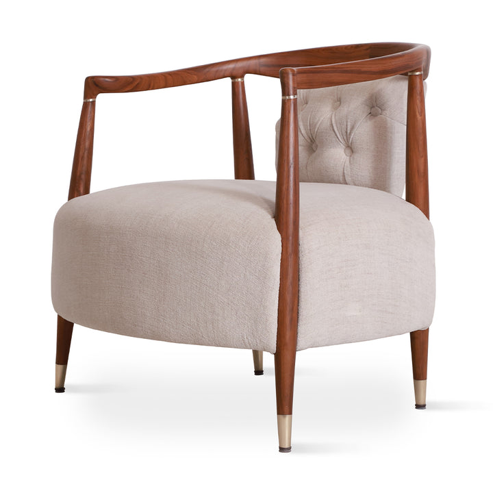 Uru - Lounge Chair With Brass Capping