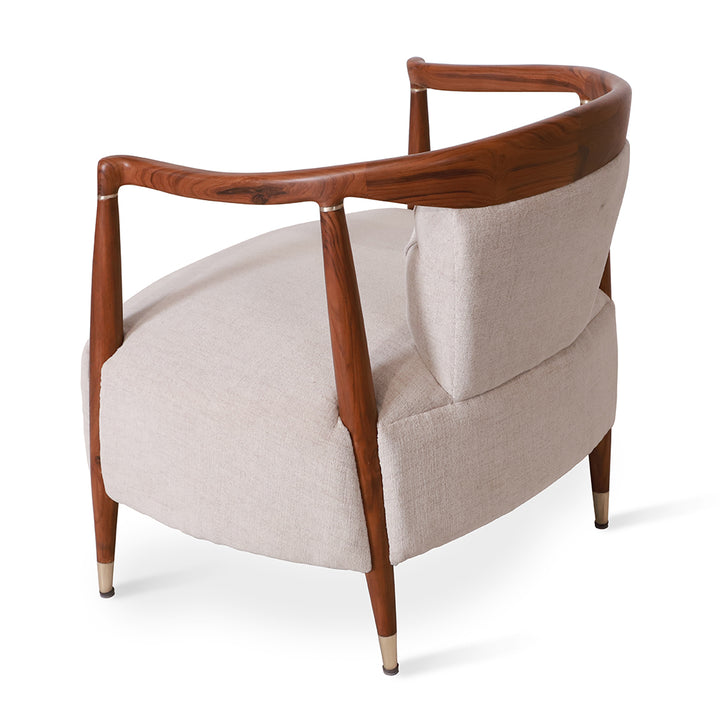 Uru - Lounge Chair With Brass Capping