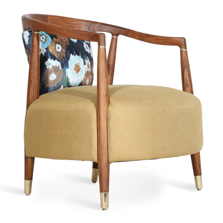 Uru - Lounge Chair With Brass Capping