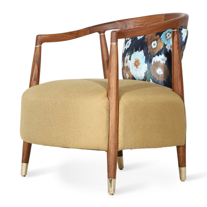 Uru - Lounge Chair With Brass Capping