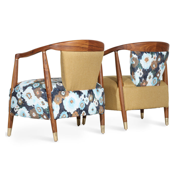 Uru - Lounge Chair With Brass Capping