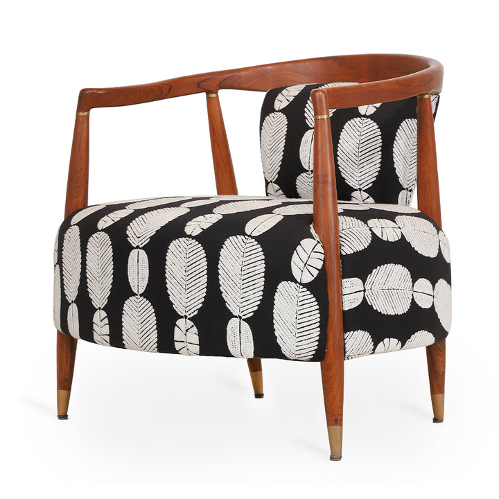 Uru - Lounge Chair With Brass Capping