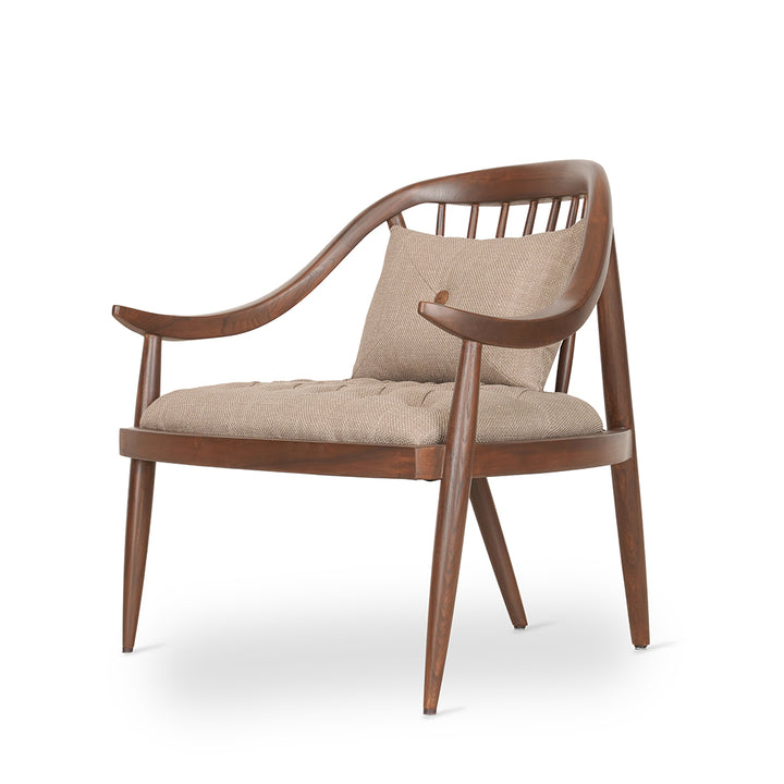 Vakra - Lounge Chair With Walnut Stain