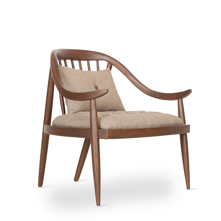 Vakra - Lounge Chair With Walnut Stain