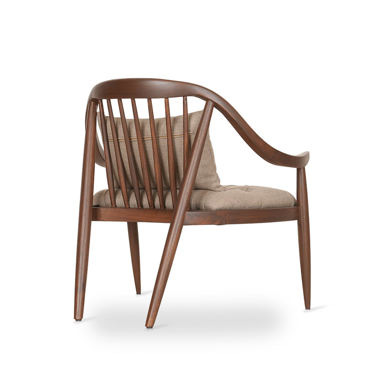 Vakra - Lounge Chair With Walnut Stain
