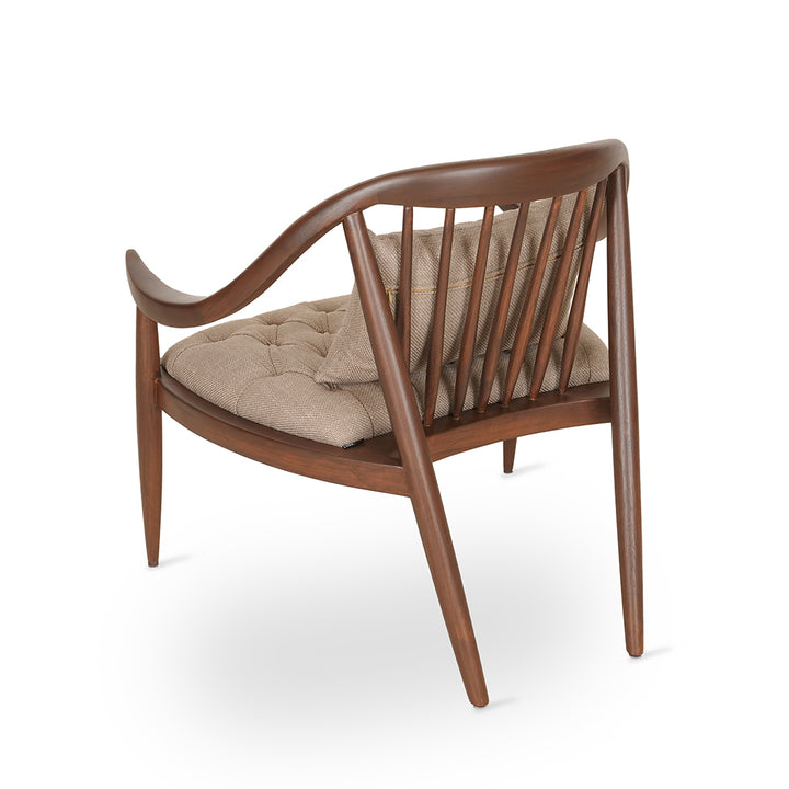 Vakra - Lounge Chair With Walnut Stain