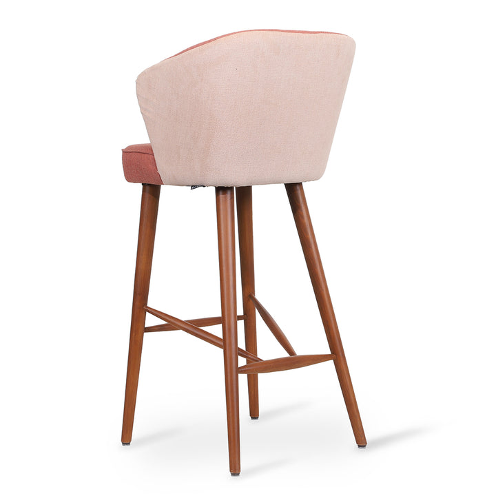 Whawhe - High/Bar Chair with Light Salmon Fabric