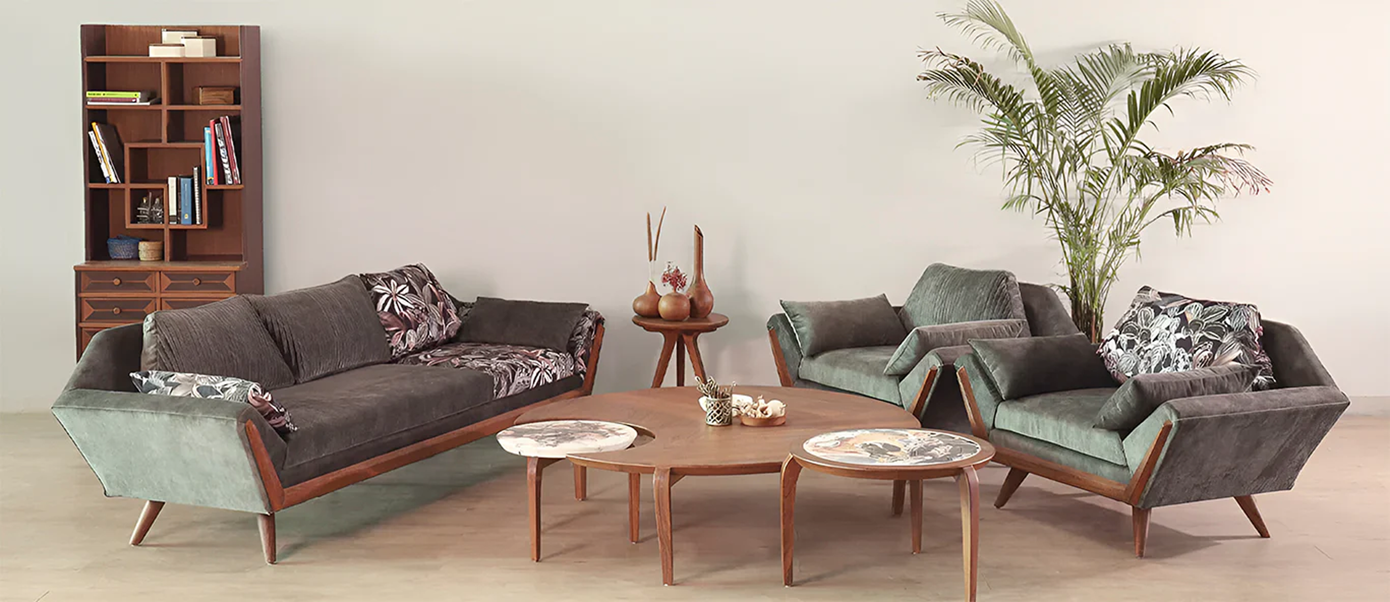 Wooden Sofas for Living Room: Modern Designs That Add Warmth & Elegance ...