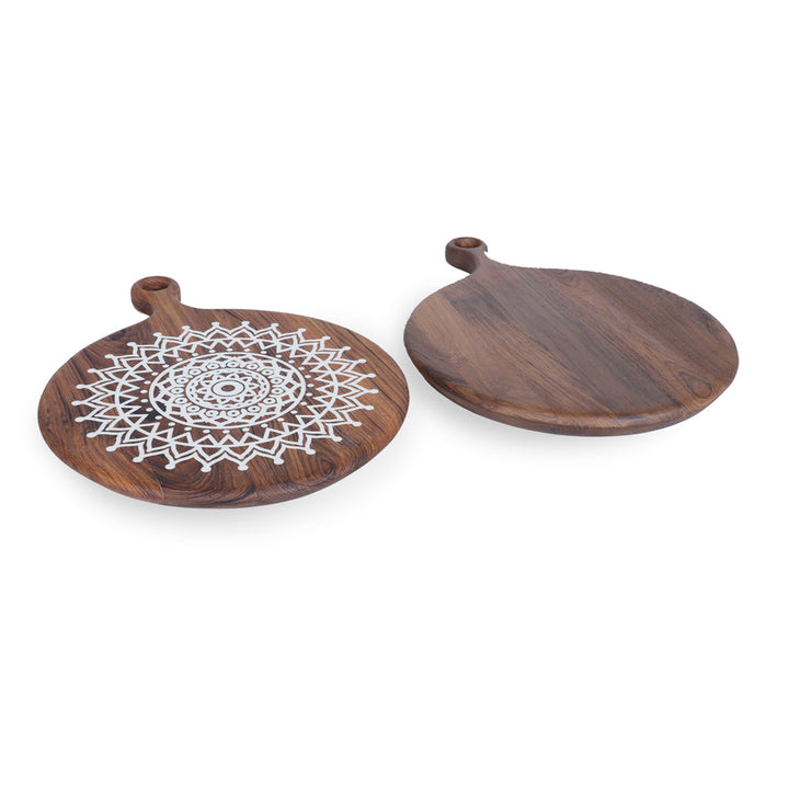 Loparik - Round Teakwood Chopping / Cheese