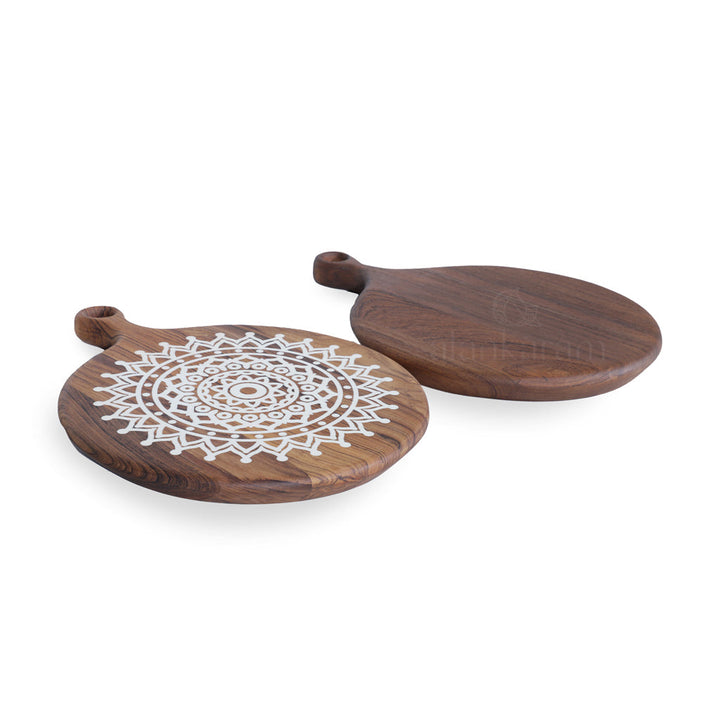 Loparik - Round Teakwood Chopping / Cheese