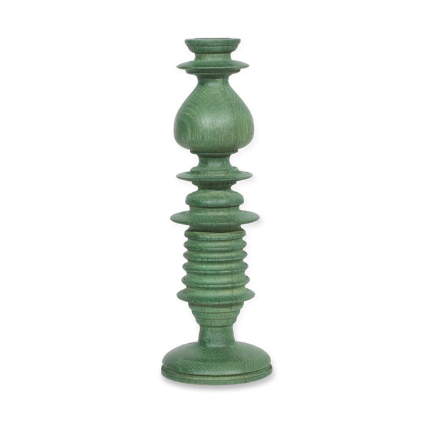 Wooden Candle Stand, Hunter Green Color