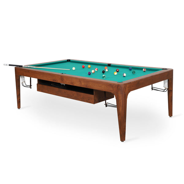 Tepu - Cue game/pool Table with teakwood frame